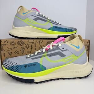 Nike React Pegasus Trail 4 GTX Wolf Grey/Green Size 10 Women